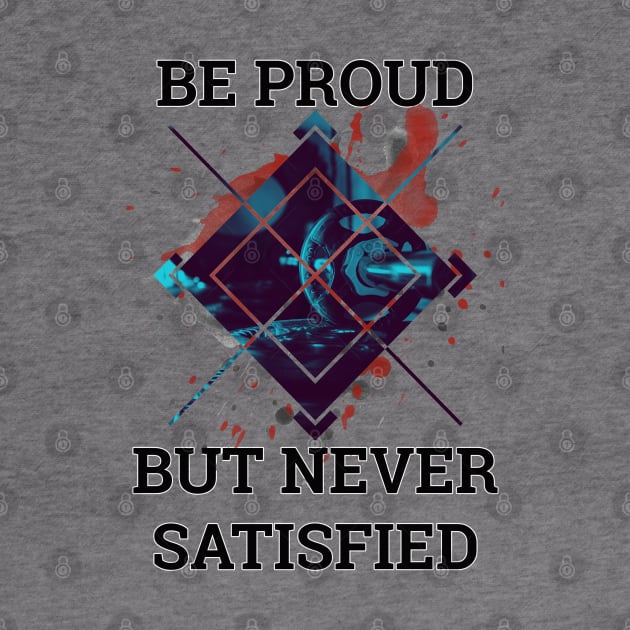 Be Proud But Never Satisfied by By Diane Maclaine